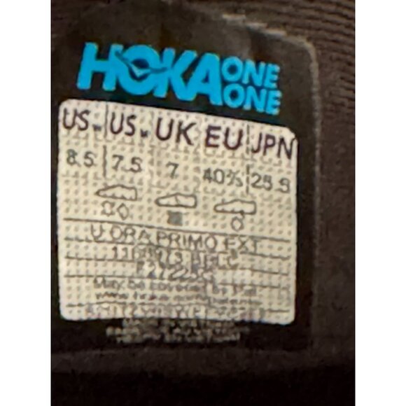 Hoka One One ORA Primo EXT All Black Suede Slip-On Mule Sneaker Clogs Size 8.5 - Picture 13 of 15